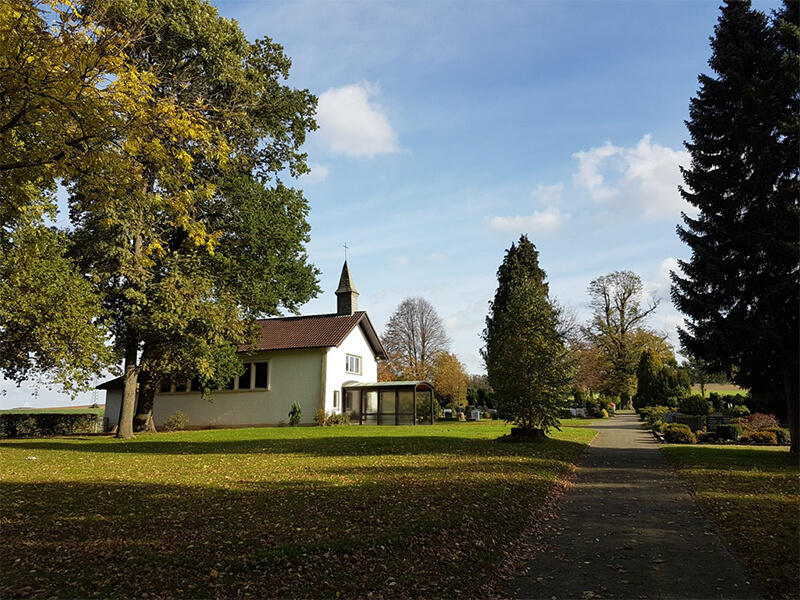 Bau der heutigen Friedhofskapelle